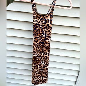 Cheetah print dress